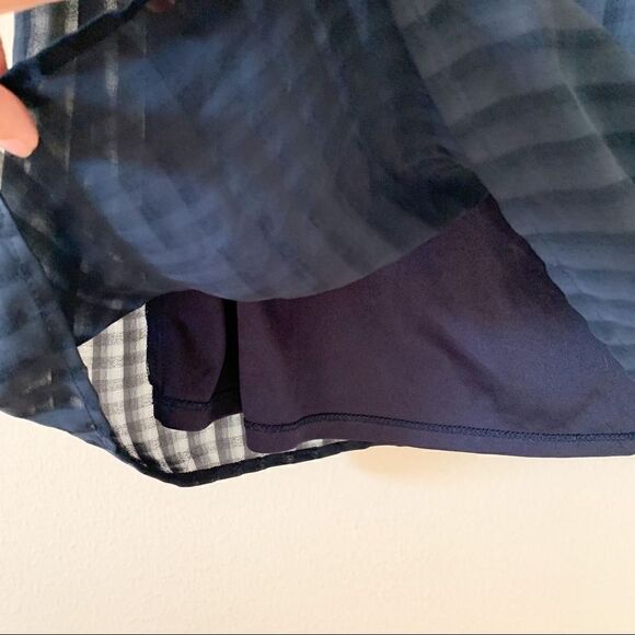 Lulu’s Better Than Ever Navy Blue Flounce Sleeve Shift Mini Dress - Picture 4 of 9